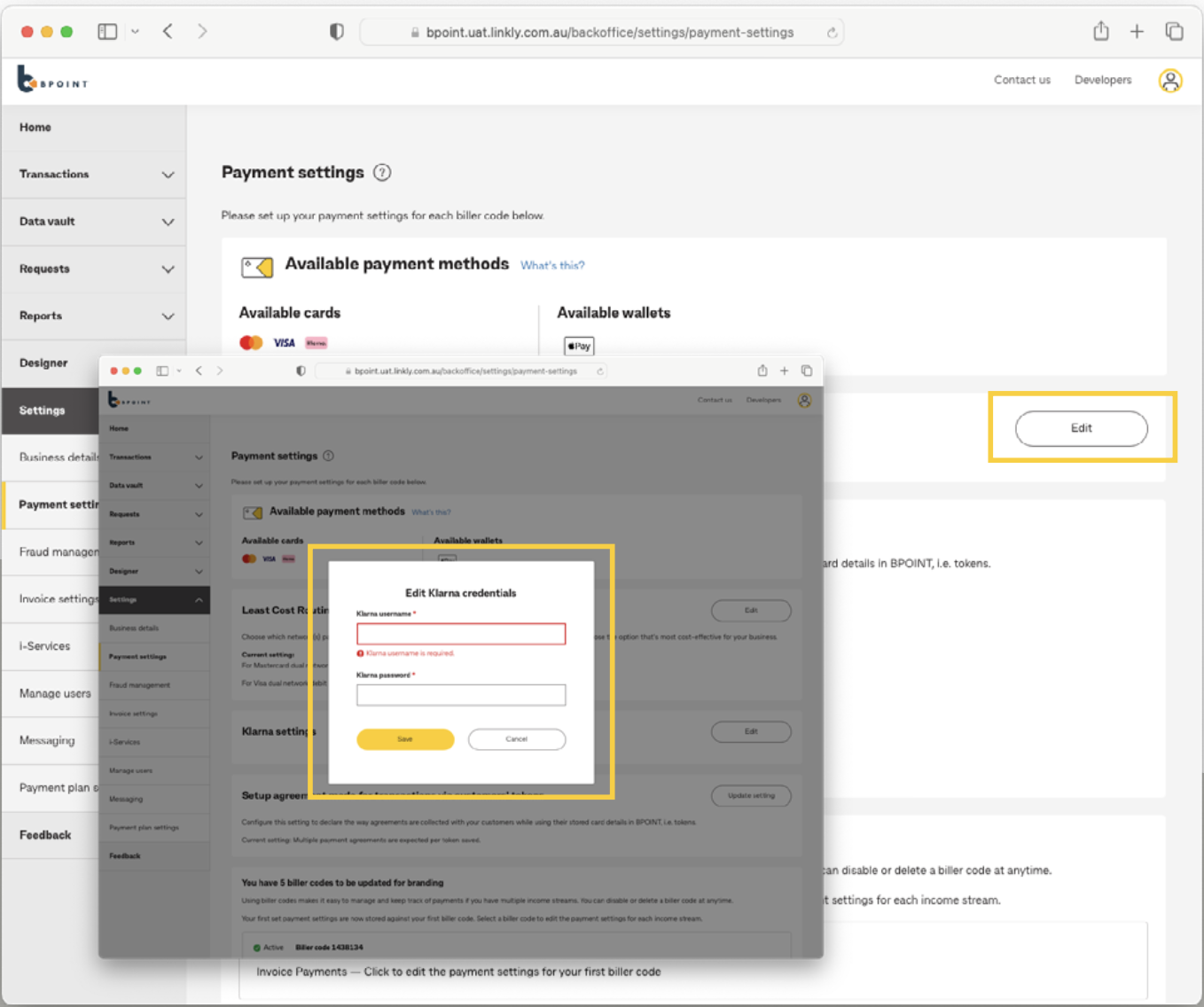 Payment Settings - How to guide – BPOINT