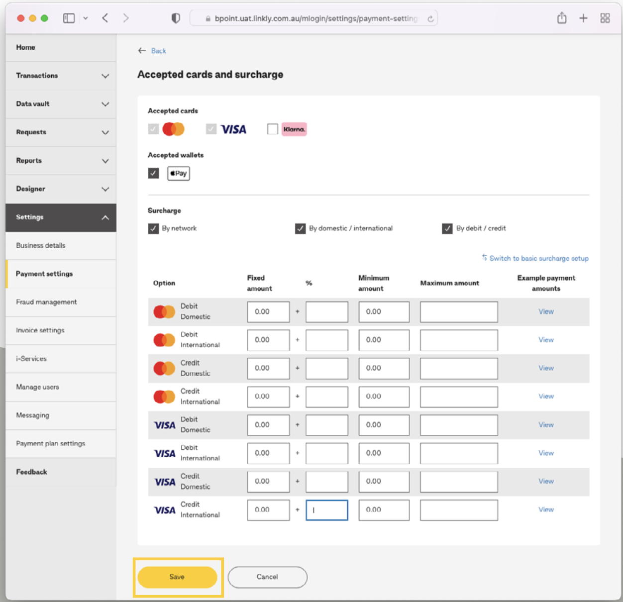 Payment Settings - How to guide – BPOINT