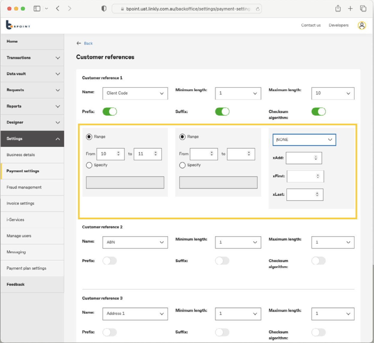 Payment Settings - How to guide – BPOINT